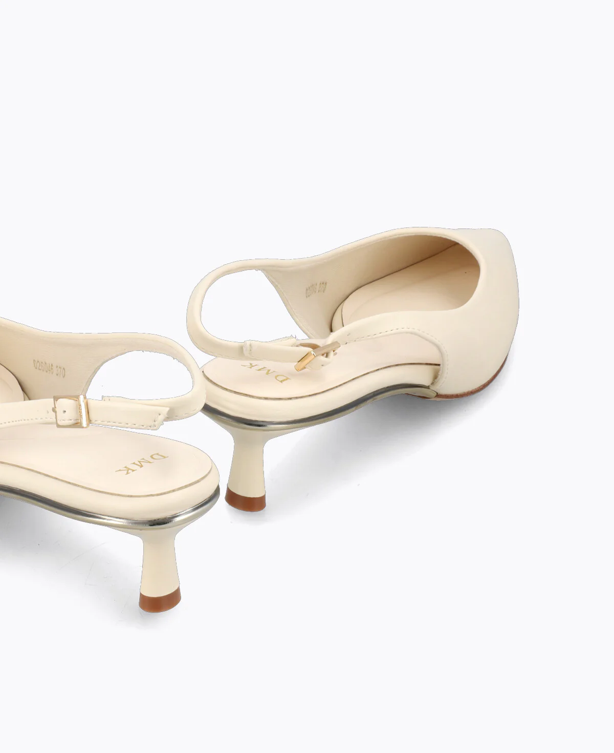 Rosalie Slingback Heel Pumps - Beige - Image 3