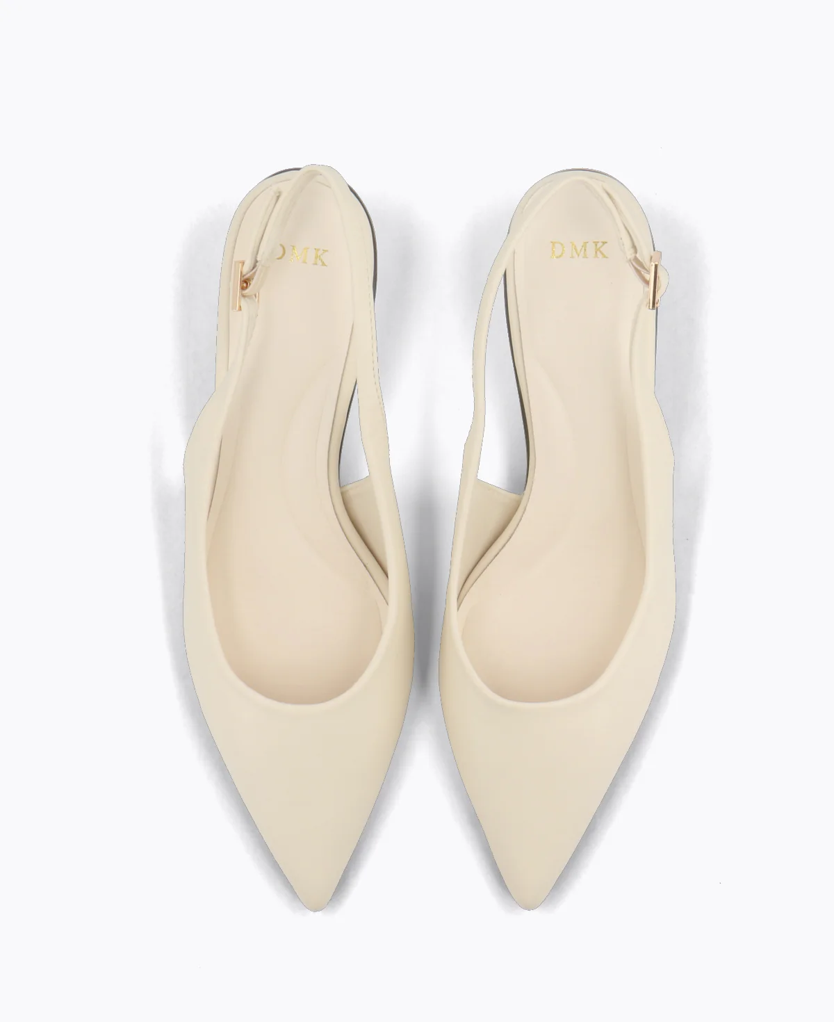 Rosalie Slingback Heel Pumps - Beige - Image 4