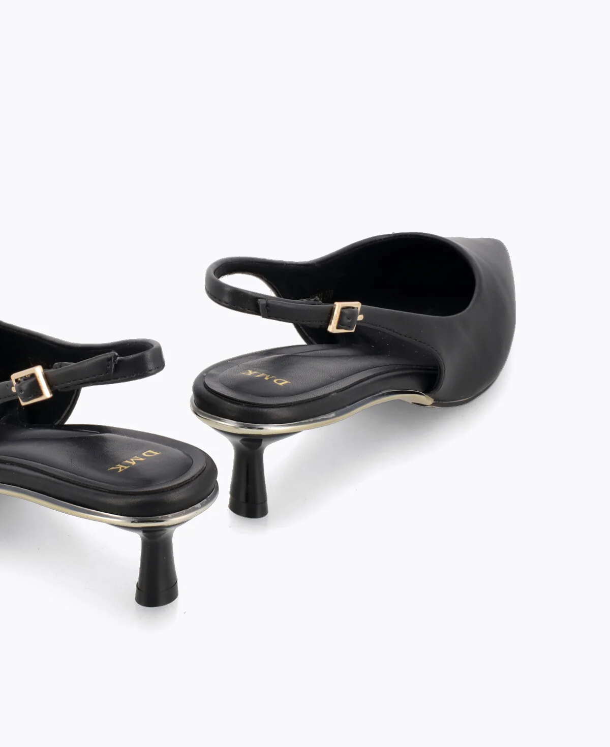 Rosalie Slingback Heel Pumps - Black - Image 3