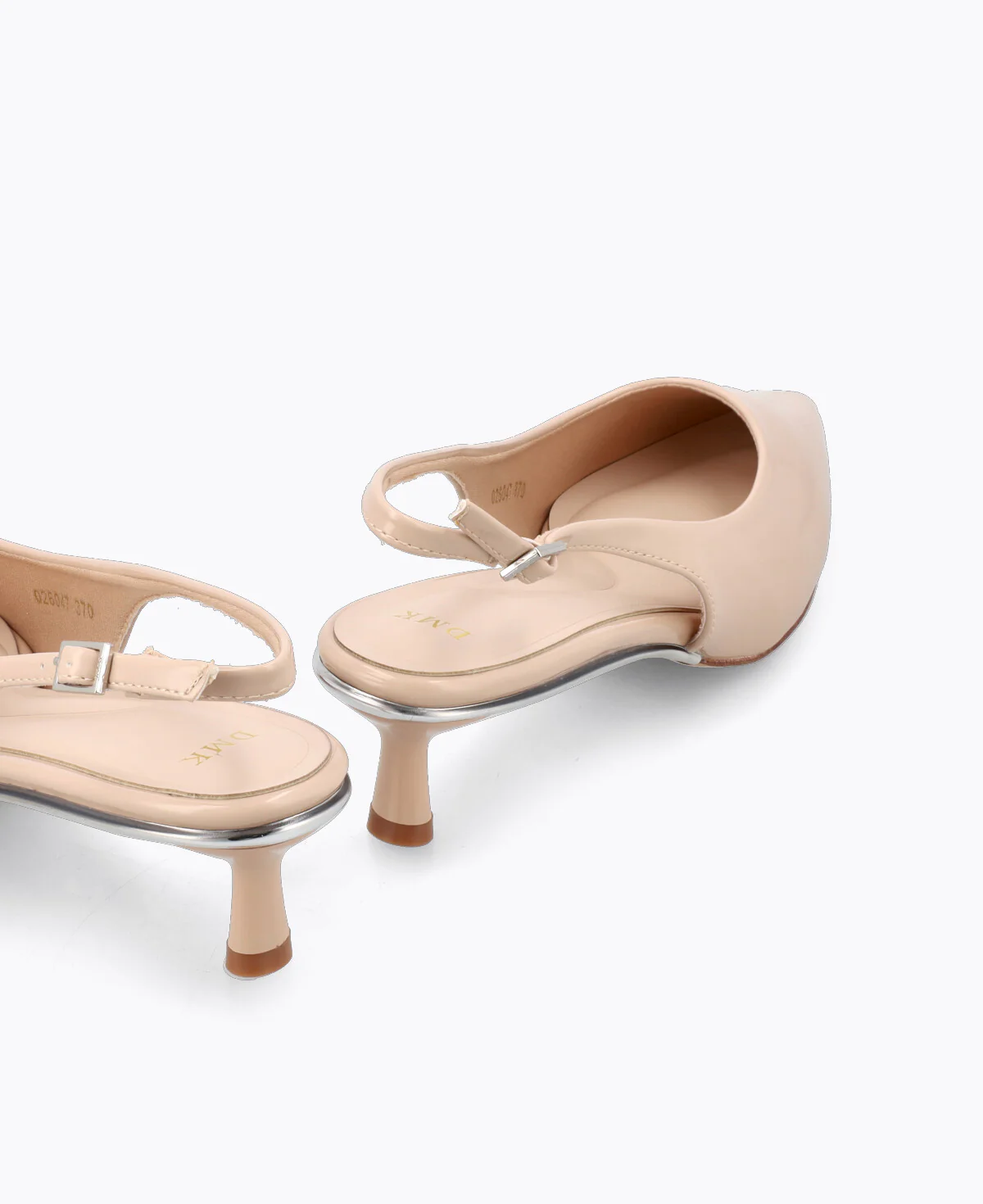 Rosalie Slingback Heel Pumps - Nude - Image 3