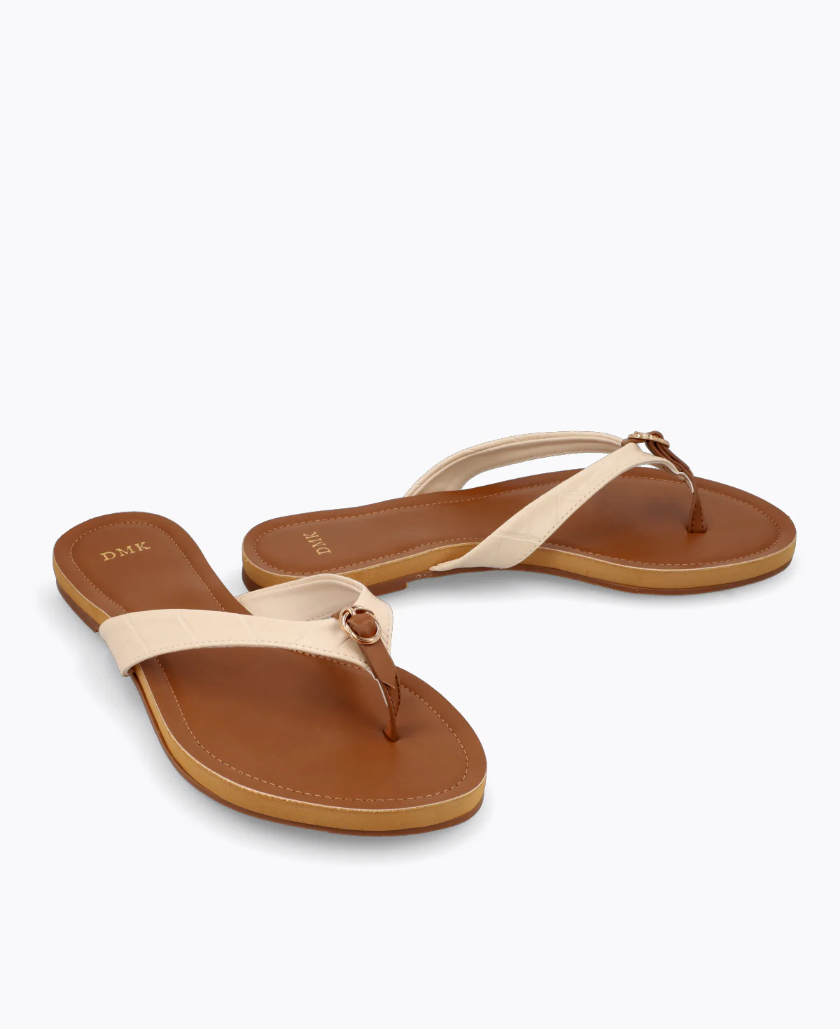 Sabine Flat Sandals - Beige - Image 2