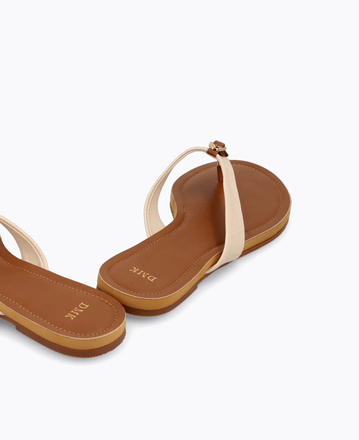 Sabine Flat Sandals - Beige - Image 3