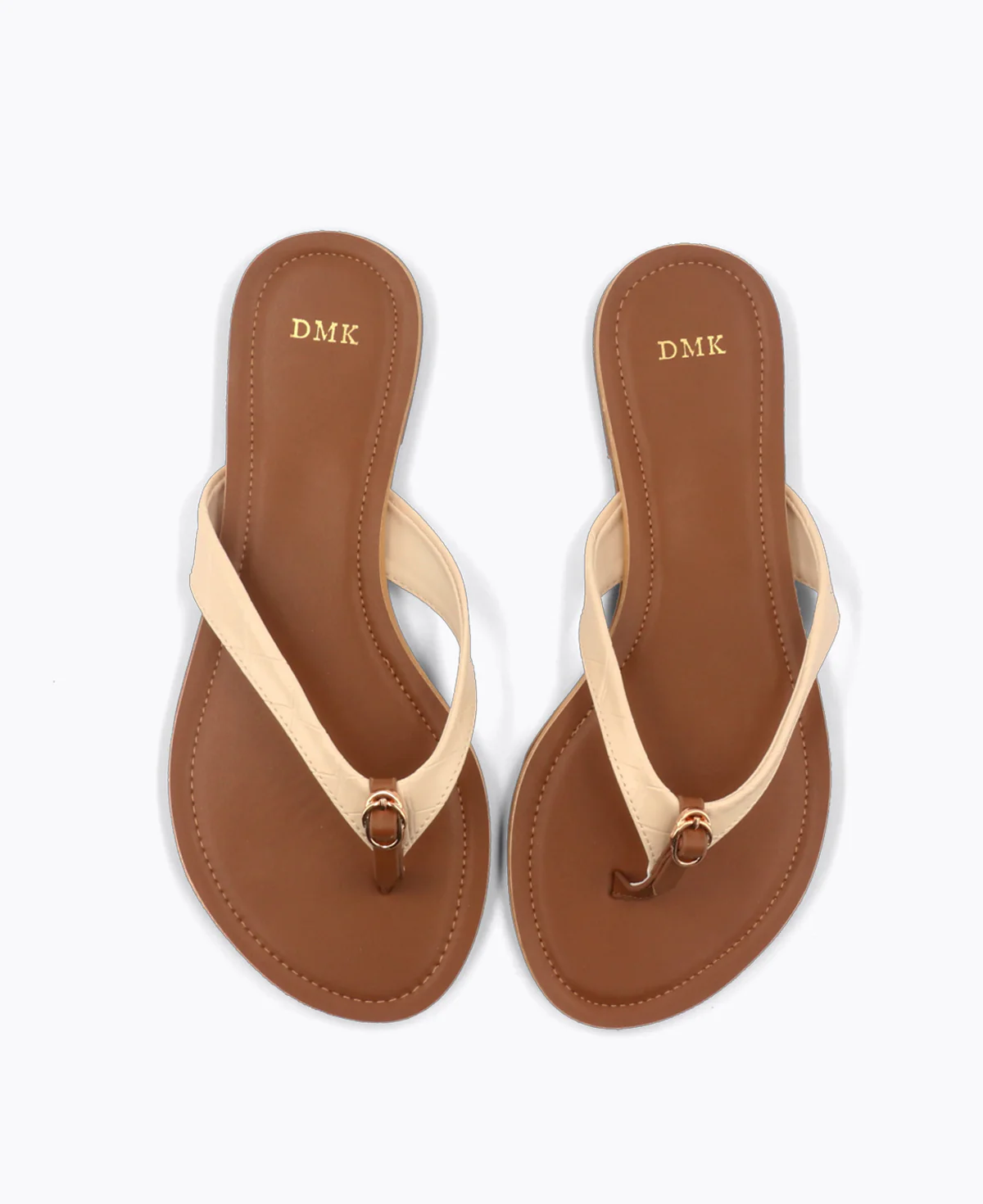 Sabine Flat Sandals - Beige - Image 4