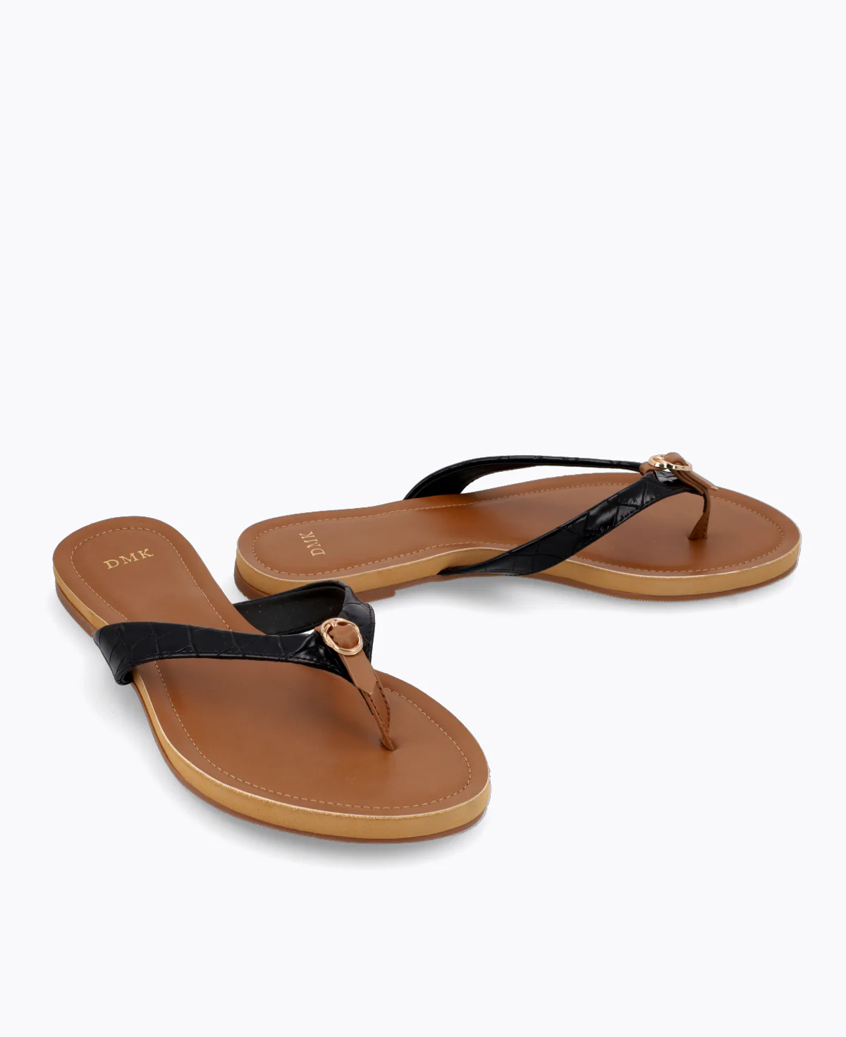 Sabine Flat Sandals - Black - Image 2