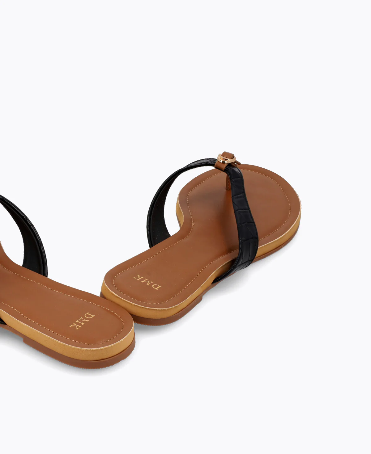 Sabine Flat Sandals - Black - Image 3