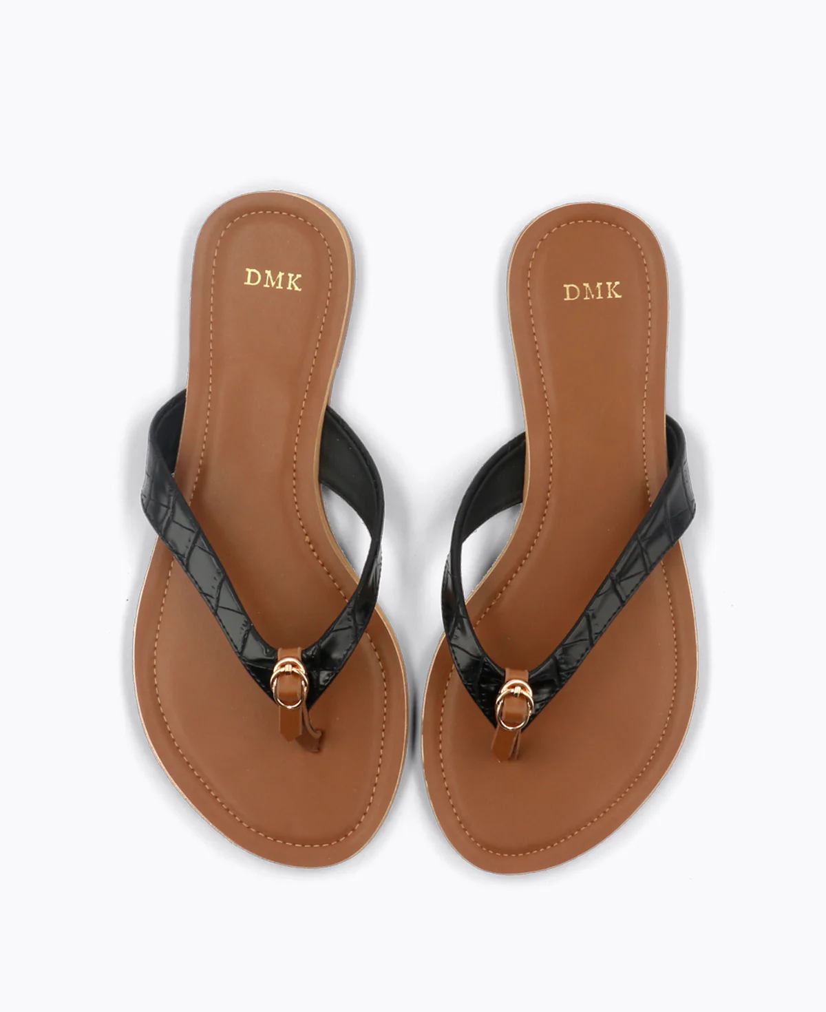 Sabine Flat Sandals - Black - Image 4