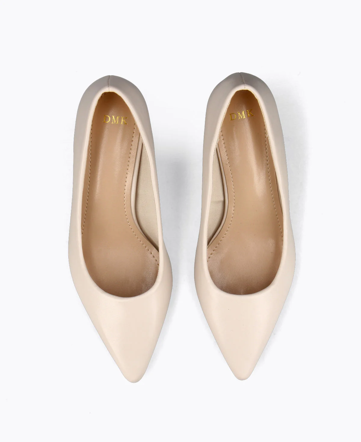 Sharon Block Heel Pumps - Beige - Image 5