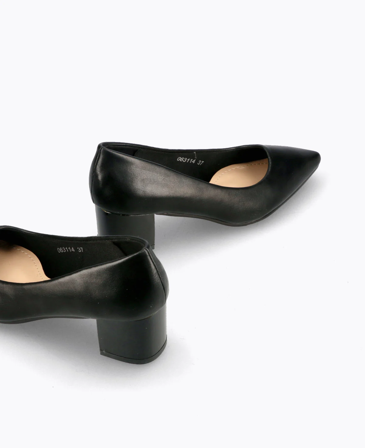 Sharon Block Heel Pumps - Black - Image 3