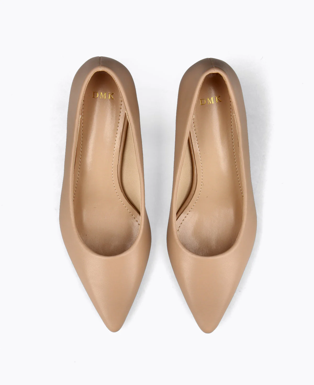 Sharon Block Heel Pumps - Nude - Image 4