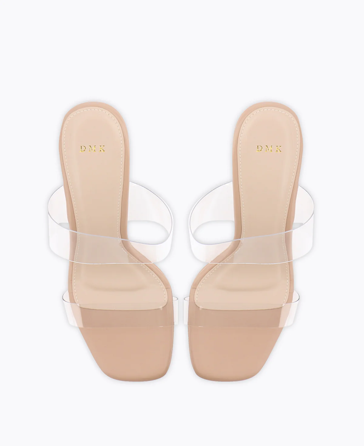 Skye Transparent Heel Sandals - Nude Pink - Image 4