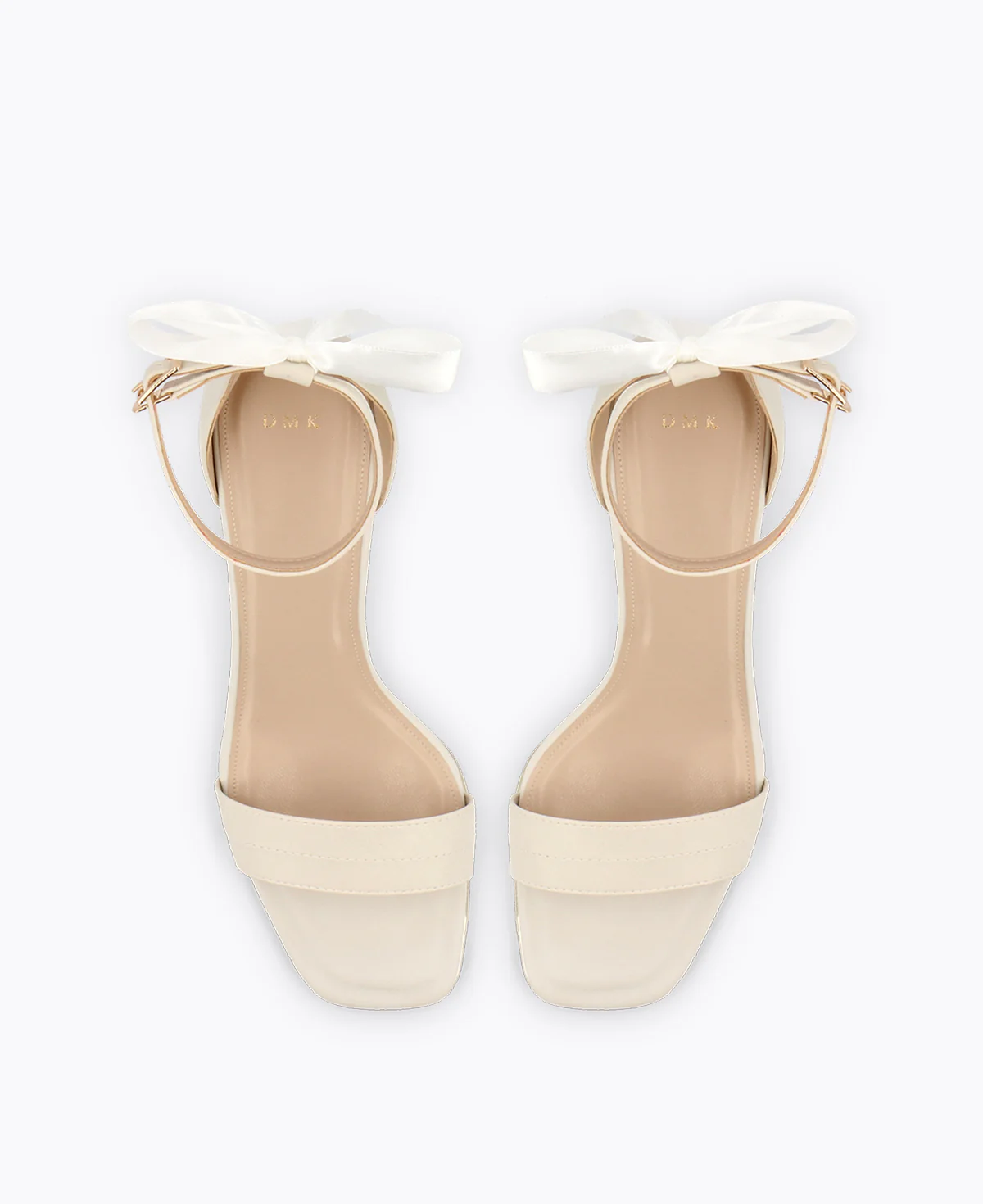 Sophia Bow Heel Sandals - Beige - Image 5