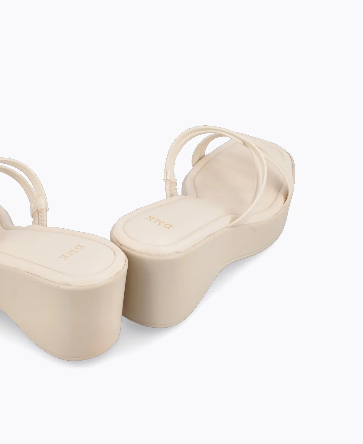 Stella Platform Heel Sandals - Beige - Image 3