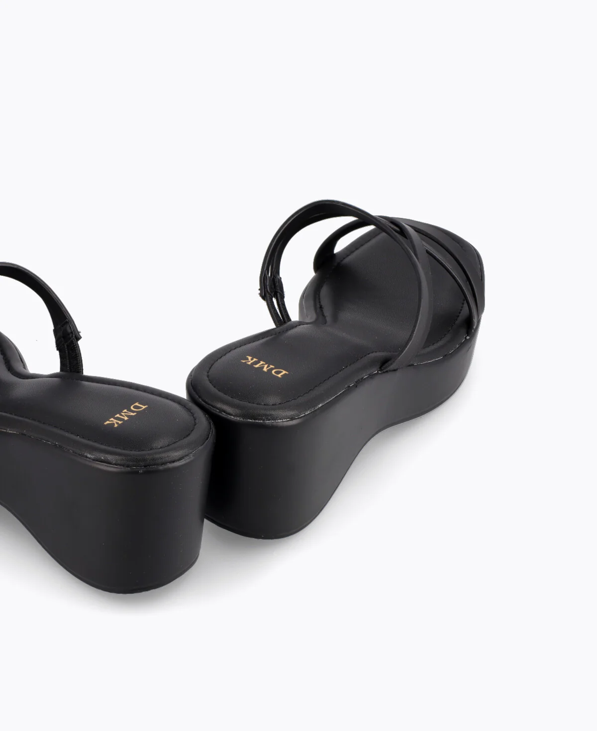 Stella Platform Heel Sandals - Black - Image 3