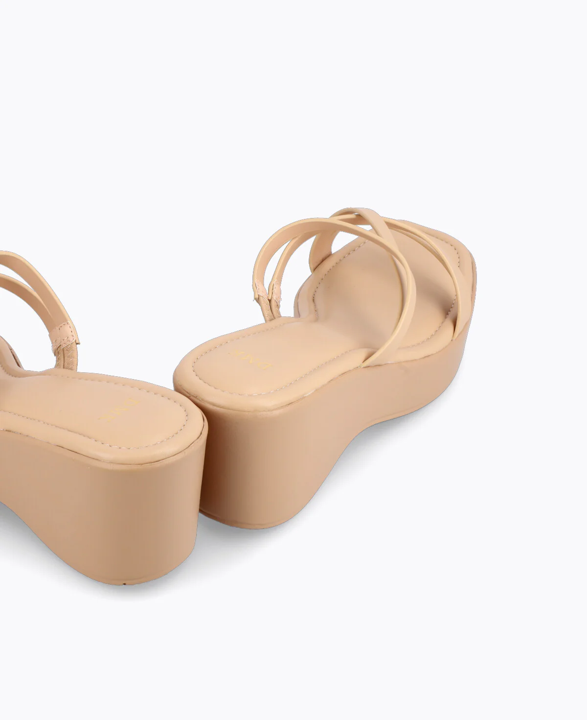 Stella Platform Heel Sandals - Nude - Image 3