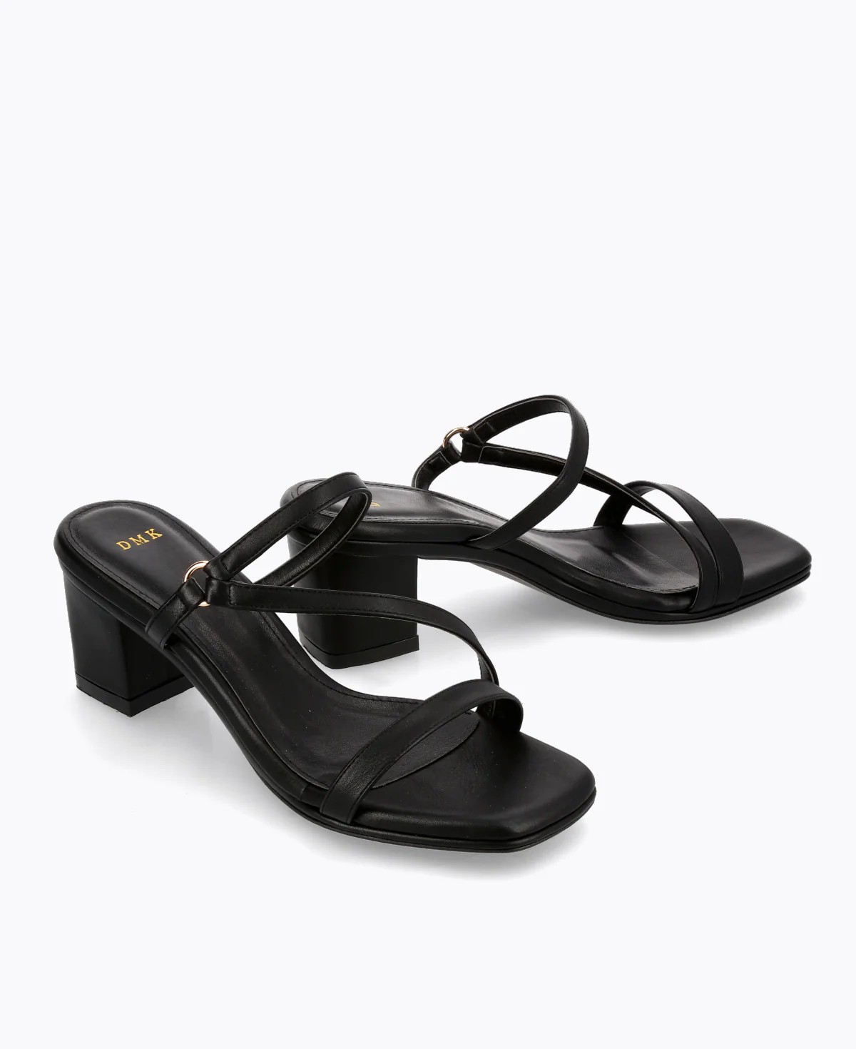 Tammy Block Heel Sandals - Black - Image 3