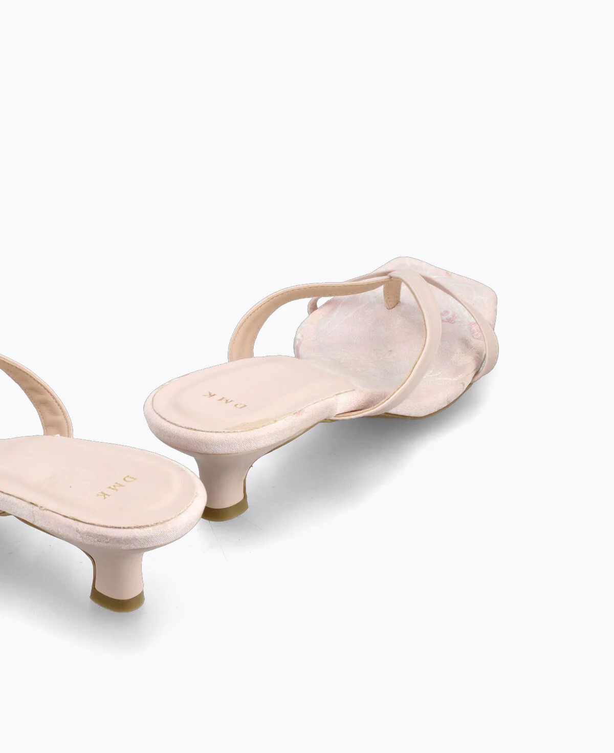 Willow Thong Heel Sandals - Pink - Image 3